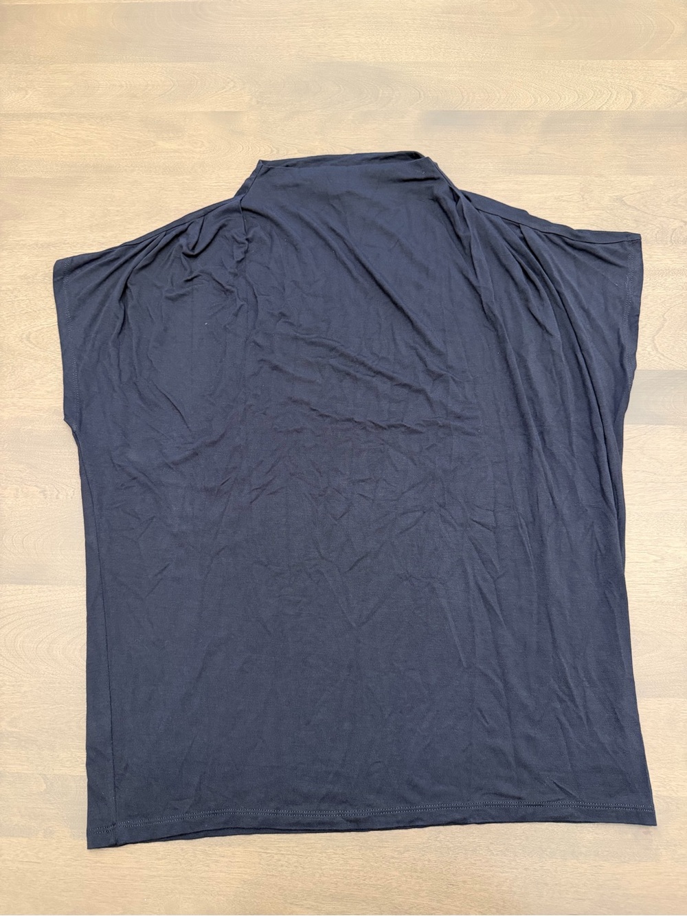 Ann Taylor Factory Navy Dolman Sleeve Mock Neck Top Size Medium NWT
